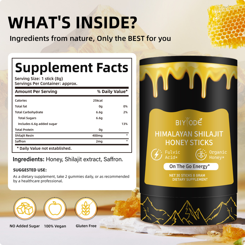 HIMALAYAN SHILAJIT HONEY STICKS