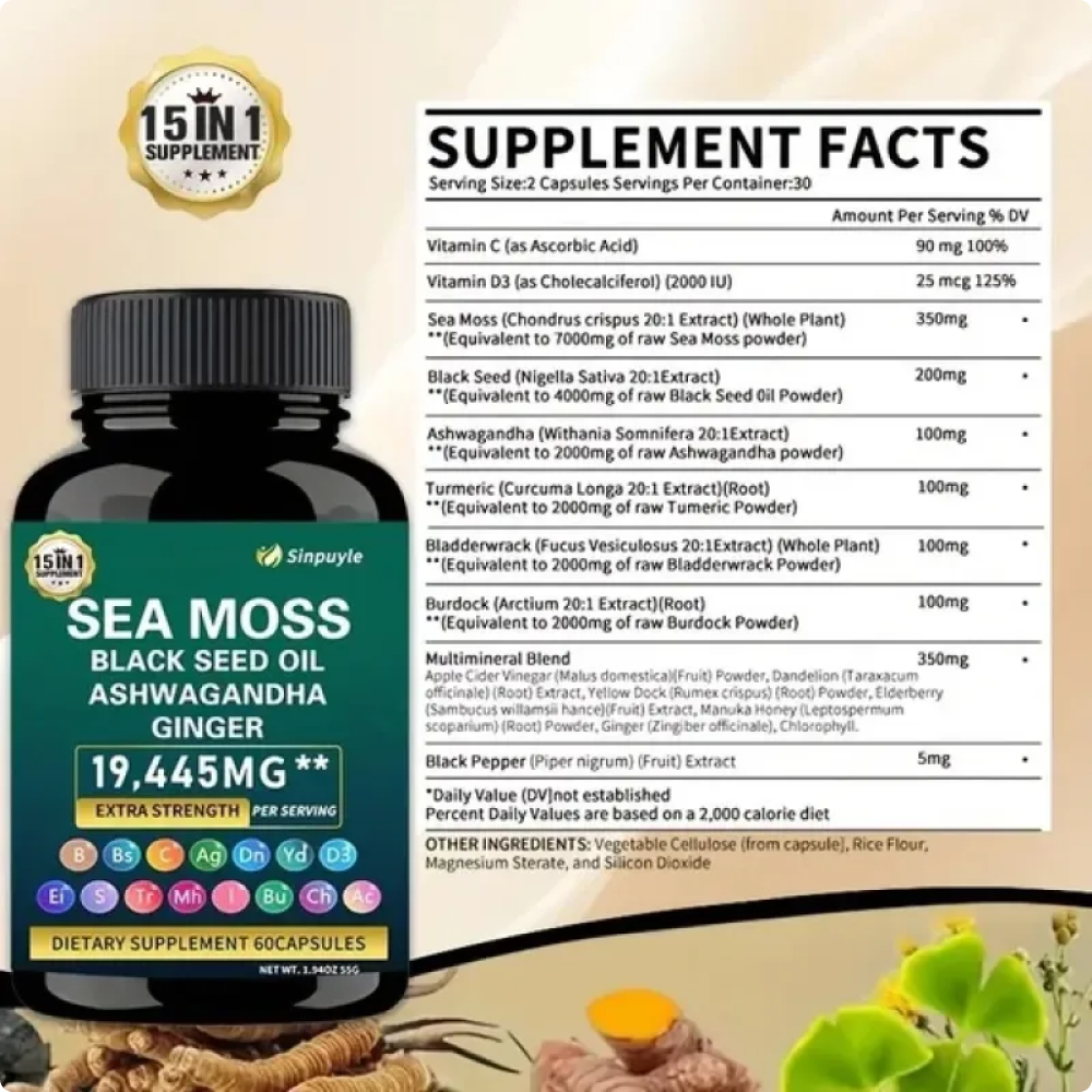 15-in-1 Sea Moss & 8-in-1 Shilajit Ashwagandha