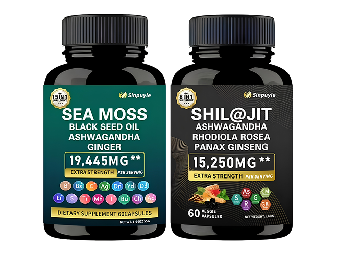 15-in-1 Sea Moss & 8-in-1 Shilajit Ashwagandha